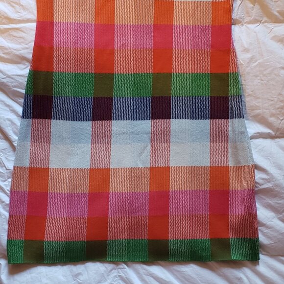 NEW KATE SPADE New York x Target Plaid Mini Sweater Dress Red/Pink/Green/Blue - Picture 5 of 10